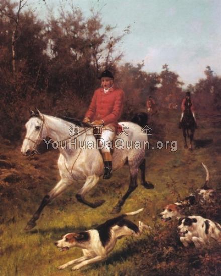 Fox hunting Full Cry - 托马斯·布林克斯